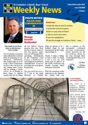 Weekly News  28 11 25